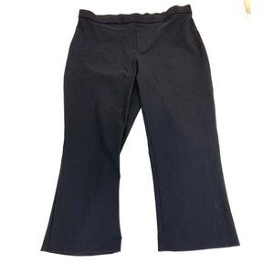 Jones New York JNY Pants Womens Size 1X Black Flared Leg Career Slacks Trousers